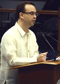 Senate minority leader Alan Peter Cayetano