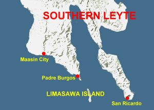 Map of Limasawa, Southern Leyte