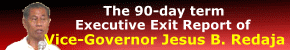 Executive exit report of vice-governor Jesus Redaja