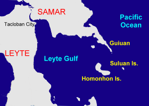 Homonhon Island map