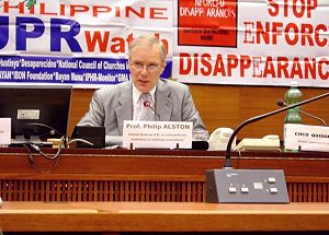 UN Rapporteur Philip Alston