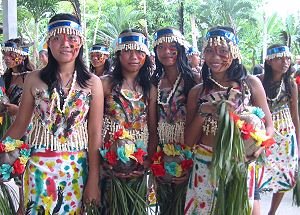 Mayaw-mayaw dancers of Pinabacdao, Samar