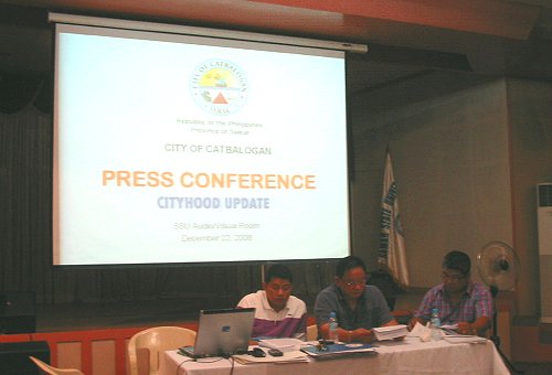 Catbalogan cityhood press conference