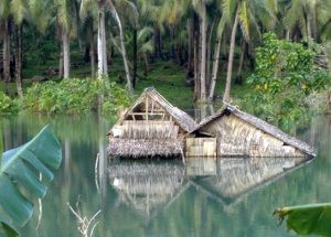 Some affected houses in Eastern Samar flood