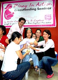 Senator Pia Cayetano at the human milk bank