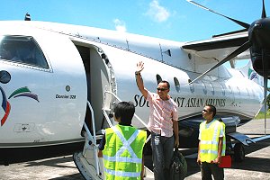 SeaAir maiden flight to Borongan