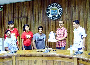 Eastern Samar governor Ben Evardone donated cash to group with disabilities