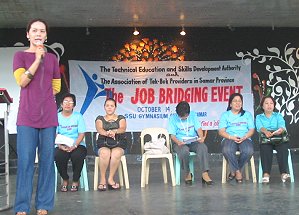 TESDA's Job Bridging Event in Catbalogan