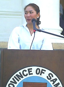 Newly elected Samar Governor Sharee Ann Tan