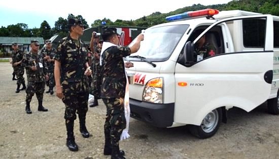New ambulances for the army's 8th Infantry Division