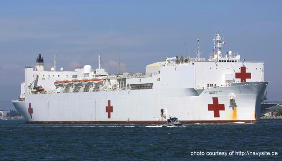 Hospital ship USNS Mercy (T-AH 19)