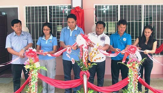 turnover ceremony of elementary classroom in Asturias, Cebu