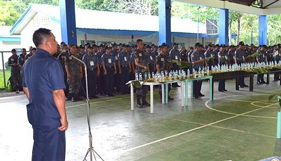 Police troops send-off ceremony