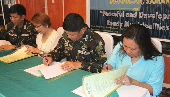 Samar Peaceful and Development Ready Municipalities joint signing