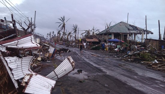 typhoon yolanda destruction in Dulag, Leyte