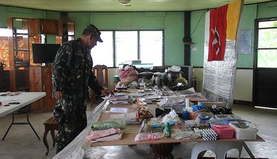 recovered war materials from NPA in Ormoc