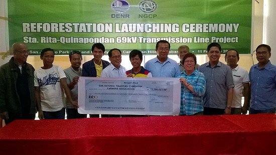 NGCP reforestation launching ceremony
