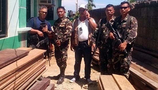 confiscated illegal lumbers in eastern samar