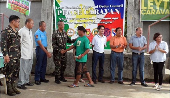 Peace caravan in Carigara, Leyte