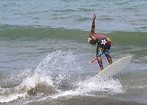 Skimboarding event in Tanauan, Leyte