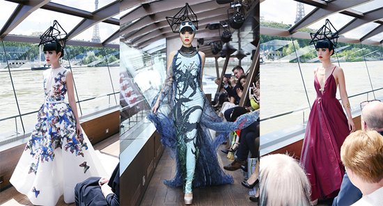 Jessica Minh Anh Seine River Catwalk