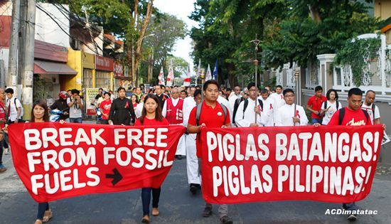 Piglas Pilipinas! march against coal plants in Batangas
