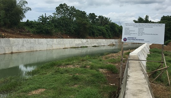 Flood Control project along Caray-caray River