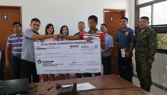 NPA surrenderer livelihood cash assistance