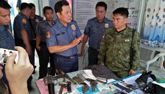 Army and PNP troopers recovers firearms