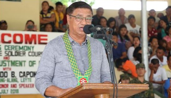 alang-alang, Leyte municipal mayor Reynaldo B. Capon Sr.