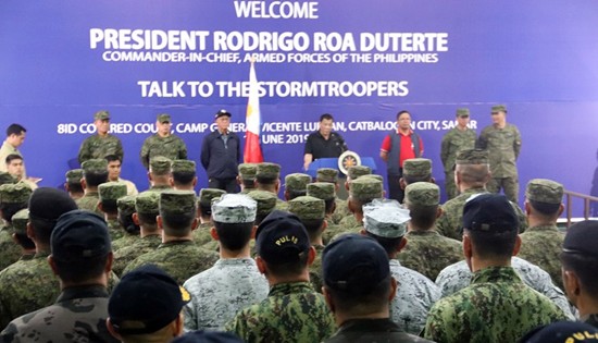 President Rodrigo Duterte visit to 8th Infantry (Stormtroopers) Division