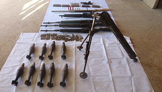 surrendered weapons