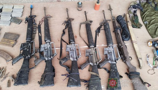 seized high-powered firearms from the encounter