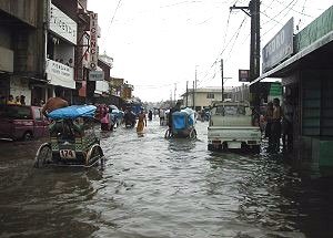 Flood in downtown Catarman