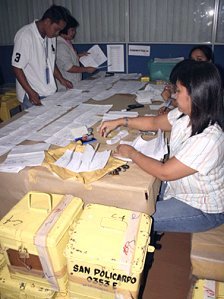 Calbayog City revision of contested ballots