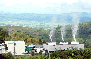 The Leyte Geothermal Power Plant in Tongonan, Leyte