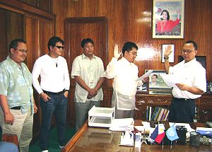 Swearing-in of new Liga president of Eastern Samar