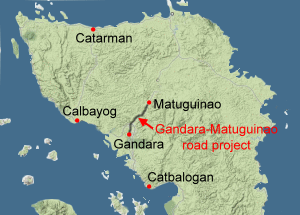 Gandara-Matuguinao road rehabilitation project