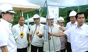 Ground-breaking ceremony for the Kananga-EDC Institute of Technology