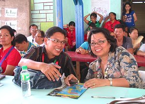 Dr. Edgar Gonzaga chats with PA Cynthia Nierras