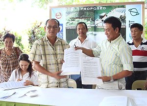 Pinipisakan Falls MOA signing
