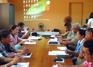 Members of the Samar PPOC meeting with Cong. Sharee Ann Tan