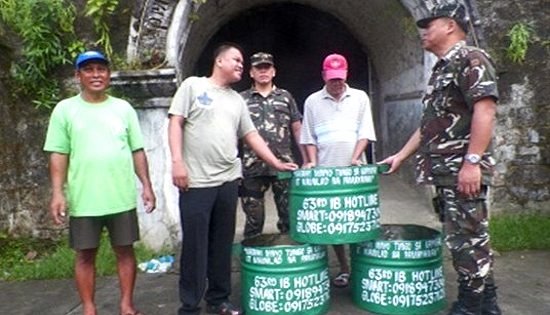 trash can donations from 63rd IB