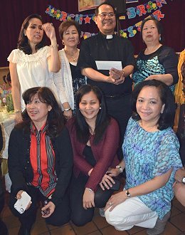 Msgr. Montero with FPM members of Pompei