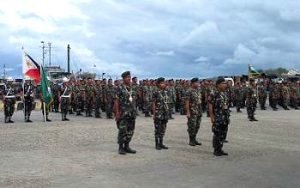 army troops send-off ceremony