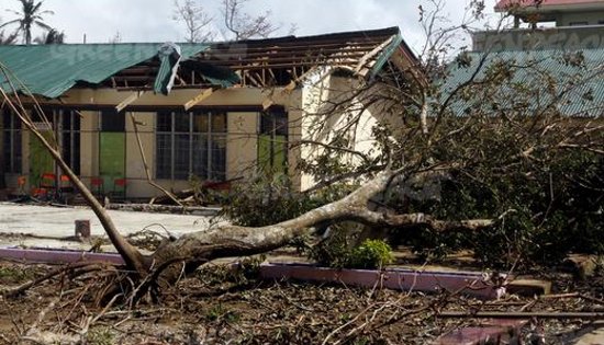 typhoon Hagupit in Dolores, Eastern Samar