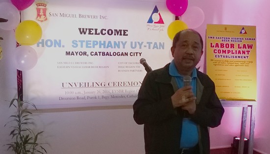 SMB compliance marker in Catbalogan City